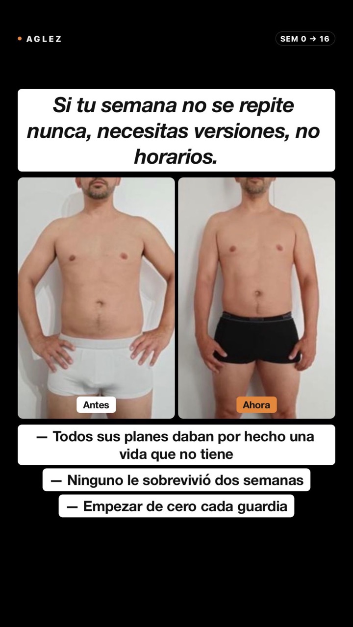 Miguel, diapositiva 1 de 3: antes y después de Miguel